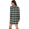 image:imagePrinStory Womens Casual Sweater Dresses Fall Winter Crewneck Loose Fit Pullover Tunic Dress with Side Pockets for Work S4XLA40gn Brown Wh Plaid