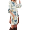 image:imagePrinStory Womens Casual Sweater Dresses Fall Winter Crewneck Loose Fit Pullover Tunic Dress with Side Pockets for Work S4XLA41beige Gray Geometry