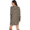 image:imagePrinStory Womens Casual Sweater Dresses Fall Winter Crewneck Loose Fit Pullover Tunic Dress with Side Pockets for Work S4XLA42leopard Khaki