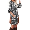 image:imagePrinStory Womens Casual Sweater Dresses Fall Winter Crewneck Loose Fit Pullover Tunic Dress with Side Pockets for Work S4XLA44gray Crack