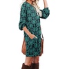 image:imagePrinStory Womens Casual Sweater Dresses Fall Winter Crewneck Loose Fit Pullover Tunic Dress with Side Pockets for Work S4XLA46blue Green Flower