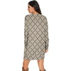 image:imagePrinStory Womens Casual Sweater Dresses Fall Winter Crewneck Loose Fit Pullover Tunic Dress with Side Pockets for Work S4XLA47khaki Diamond