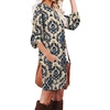 image:imagePrinStory Womens Casual Sweater Dresses Fall Winter Crewneck Loose Fit Pullover Tunic Dress with Side Pockets for Work S4XLA55apricot Orchid