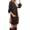image:imagePrinStory Womens Casual Sweater Dresses Fall Winter Crewneck Loose Fit Pullover Tunic Dress with Side Pockets for Work S4XLA58bk Orange Ld Plaid