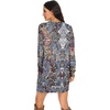 image:imagePrinStory Womens Casual Sweater Dresses Fall Winter Crewneck Loose Fit Pullover Tunic Dress with Side Pockets for Work S4XLA62red Blue Cloud
