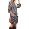 image:imagePrinStory Womens Casual Sweater Dresses Fall Winter Crewneck Loose Fit Pullover Tunic Dress with Side Pockets for Work S4XLA62red Blue Cloud