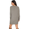 image:imagePrinStory Womens Casual Sweater Dresses Fall Winter Crewneck Loose Fit Pullover Tunic Dress with Side Pockets for Work S4XLA63gray Bn Double Line