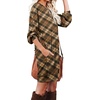 image:imagePrinStory Womens Casual Sweater Dresses Fall Winter Crewneck Loose Fit Pullover Tunic Dress with Side Pockets for Work S4XLA64caramel Diamond
