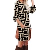 image:imagePrinStory Womens Casual Sweater Dresses Fall Winter Crewneck Loose Fit Pullover Tunic Dress with Side Pockets for Work S4XLA66black Puzzle