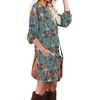 image:imagePrinStory Womens Casual Sweater Dresses Fall Winter Crewneck Loose Fit Pullover Tunic Dress with Side Pockets for Work S4XLA67color Blue Paisley