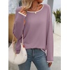 image:imagePrinStory Womens Fall Sweaters Loose 2024 Long Sleeve Outfits Crewneck Knit Lightweight Casual Pullover Tops