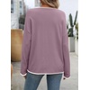 image:imagePrinStory Womens Fall Sweaters Loose 2024 Long Sleeve Outfits Crewneck Knit Lightweight Casual Pullover Tops