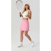image:imagePrinStory Womens High Waisted Tennis Skirt 2 in 1 Athletic Skirt Quick Dry Pickleball Golf Skort for Workout RunningPink