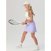 image:imagePrinStory Womens High Waisted Tennis Skirt 2 in 1 Athletic Skirt Quick Dry Pickleball Golf Skort for Workout RunningPurple