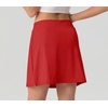 image:imagePrinStory Womens High Waisted Tennis Skirt 2 in 1 Athletic Skirt Quick Dry Pickleball Golf Skort for Workout RunningRed