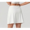 image:imagePrinStory Womens High Waisted Tennis Skirt 2 in 1 Athletic Skirt Quick Dry Pickleball Golf Skort for Workout RunningWhite