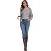 image:imagePrinStory Womens Long Sleeve Sweaters Loose Fit Crewneck Pullover Tops with Side Slits 2025 Fall Outfits Fashion ClothesGray Pink Star