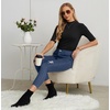 image:imagePrinStory Womens Mock Neck Short Sleeve Tops  Non See Through Business Casual Shirts for Office TravelWrinkle Free Slim Fit Blouse Carbon Black US 2XL