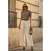 image:imagePrinStory Womens Mock Neck Tops Short Sleeve Turtleneck Slim Fit Basic Shirt for Business Casual Work Dressy Wear S2XLDark Coffee