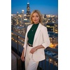 image:imagePrinStory Womens Mock Neck Tops Short Sleeve Turtleneck Slim Fit Basic Shirt for Business Casual Work Dressy Wear S2XLDark Green