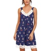 image:imagePrinStory Womens Nightgown Vneck Chemise Sleepwear Lace Nightwear Soft Lingerie for WomenBlue Christmas Dog