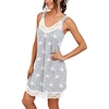 image:imagePrinStory Womens Nightgown Vneck Chemise Sleepwear Lace Nightwear Soft Lingerie for WomenPink Star