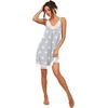 image:imagePrinStory Womens Nightgown Vneck Chemise Sleepwear Lace Nightwear Soft Lingerie for WomenPink Star