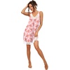 image:imagePrinStory Womens Nightgown Vneck Chemise Sleepwear Lace Nightwear Soft Lingerie for WomenPink Unicorn