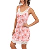image:imagePrinStory Womens Nightgown Vneck Chemise Sleepwear Lace Nightwear Soft Lingerie for WomenPink Unicorn