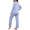 image:imagePrinStory Womens Pajama Set Long Sleeve Sleepwear Ladies Lounge Set Soft Pjs Loungewear 2026Fpspot Blue