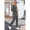image:imagePrinStory Womens Pajama Set Long Sleeve Sleepwear Nightwear Soft Pjs Lounge Sets With PocketsFpdark Gray Wh Star
