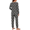 image:imagePrinStory Womens Pajama Set Long Sleeve Sleepwear Nightwear Soft Pjs Lounge Sets With PocketsFpdark Gray Wh Star