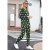 image:imagePrinStory Womens Pajama Set Long Sleeve Sleepwear Nightwear Soft Pjs Lounge Sets With PocketsFpdark Green Wh Star