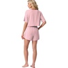 image:imagePrinStory Womens Pajama Sets Side Split Shorts Pj Set Cute Pjs 2 Piece Summer Lounge SetsFppink White Plaid