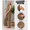 image:imagePrinStory Womens Pajamas Sets 2 Piece Soft Pjs for Women Sleeveless Pajama Set Summer Loungewear with PocketsFpapricot Ld Print
