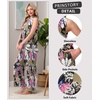 image:imagePrinStory Womens Pajamas Sets 2 Piece Soft Pjs for Women Sleeveless Pajama Set Summer Loungewear with PocketsFpbig Leaf Pink
