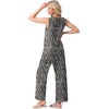 image:imagePrinStory Womens Pajamas Sets 2 Piece Soft Pjs for Women Sleeveless Pajama Set Summer Loungewear with PocketsFpblack Tree Grain