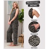 image:imagePrinStory Womens Pajamas Sets 2 Piece Soft Pjs for Women Sleeveless Pajama Set Summer Loungewear with PocketsFpgray Ld Print