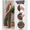 image:imagePrinStory Womens Pajamas Sets 2 Piece Soft Pjs for Women Sleeveless Pajama Set Summer Loungewear with PocketsFpld Khaki