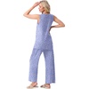 image:imagePrinStory Womens Pajamas Sets 2 Piece Soft Pjs for Women Sleeveless Pajama Set Summer Loungewear with PocketsFpspot Blue
