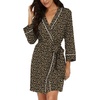 image:imagePrinStory Womens Robe Knee Length Knit Bathrobe Lightweight Soft Ladies RobesFpld Khaki