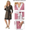 image:imagePrinStory Womens Robe Knit Kimono Bathrobe Lightweight Soft Sleepwear Knee Length Lounge RobesA1 Ld Khaki