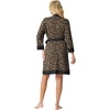 image:imagePrinStory Womens Robe Knit Kimono Bathrobe Lightweight Soft Sleepwear Knee Length Lounge RobesLd Khaki
