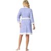 image:imagePrinStory Womens Robe Knit Kimono Bathrobe Lightweight Soft Sleepwear Knee Length Lounge RobesSpot Blue