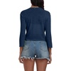 image:imagePrinStory Womens Tie Front Shrug 34 Sleeve Bolero Cardigan Lightweight Summer Casual Short Shawl Top S4XL09 Navy Blue