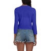 image:imagePrinStory Womens Tie Front Shrug 34 Sleeve Bolero Cardigan Lightweight Summer Casual Short Shawl Top S4XL14 Royal Blue