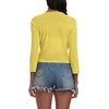 image:imagePrinStory Womens Tie Front Shrug 34 Sleeve Bolero Cardigan Lightweight Summer Casual Short Shawl Top S4XL15 Light Yellow