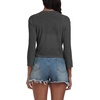 image:imagePrinStory Womens Tie Front Shrug 34 Sleeve Bolero Cardigan Lightweight Summer Casual Short Shawl Top S4XL16 Dark Gray