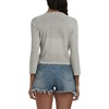 image:imagePrinStory Womens Tie Front Shrug 34 Sleeve Bolero Cardigan Lightweight Summer Casual Short Shawl Top S4XL20 Light Gray