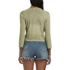 image:imagePrinStory Womens Tie Front Shrug 34 Sleeve Bolero Cardigan Lightweight Summer Casual Short Shawl Top S4XL27 Matcha Green